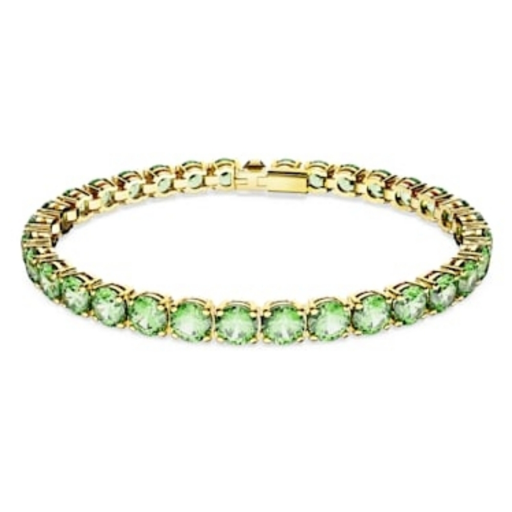Swarovski Gold and Green Bracelet
